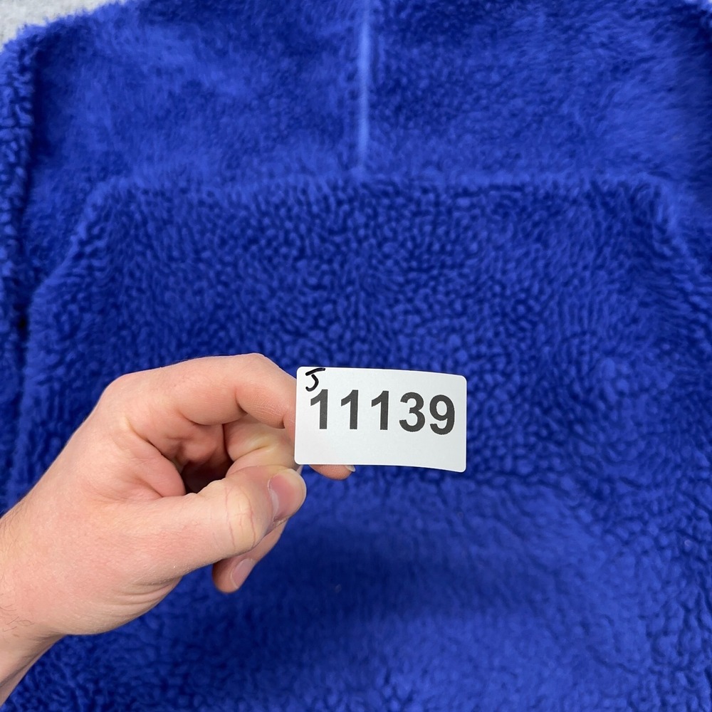 Vintage Patagonia Jacket Men S (Youth XL) Cobalt Blue Retro X Deep Pile USA Made - Picture 15 of 15